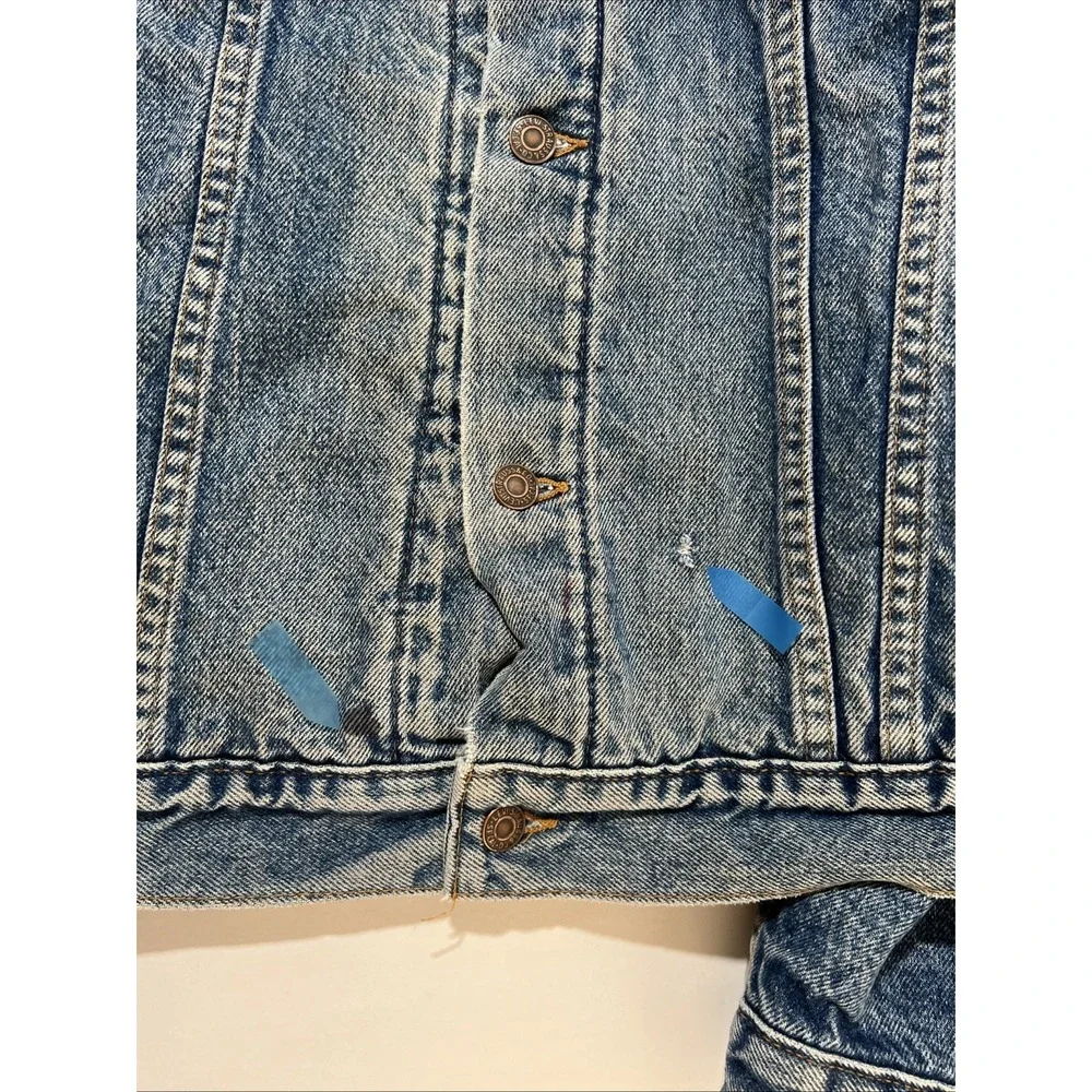 Vintage 1980-90's Levis Trucker Jacket Men's sz 52 Blanket Lined‎ USA 71506 0316